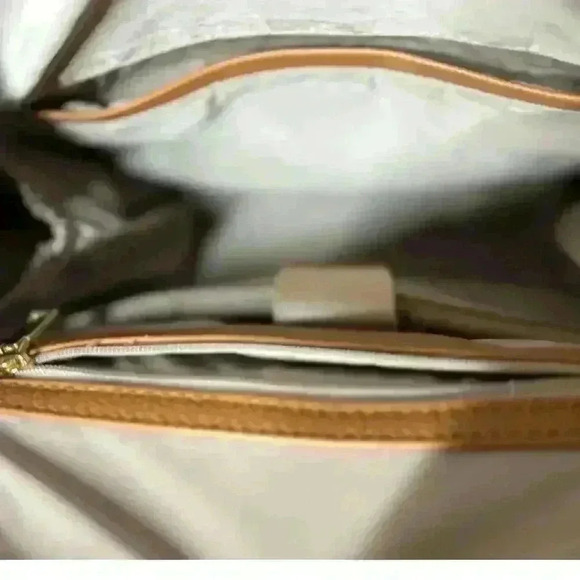 Park and Faith Cognac Pebble Faux Leather Finish Mini  Backpack - Picture 9 of 11